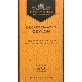 Harney and Sons Decaf Ceylon, Decaf Black 20 Teabags per Box