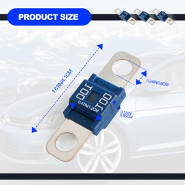 3PCS AMI/Midi Fuse, High Current 100A, for Cars, Buses, Trucks, Caravans, Construction Vehicles, Passenger Car, Electrocar Golf Cart, Motorhome