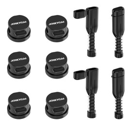 Combo Cord Organizer Holder and Type C/Lightning Cable Protector JOIKYCAI, Wire Charger Holder for Nightstand, Kitchen Appliances, Office Supplies, Phone Cable, Wall, Car - Black, 6+4