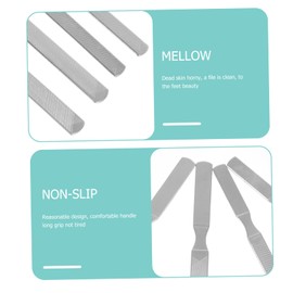 Vaguelly 4pcs Professional Stainless Steel Nail Files Set – Thick Buffing Strips for Manicure and Pedicure – for Nail Art and Salon Use