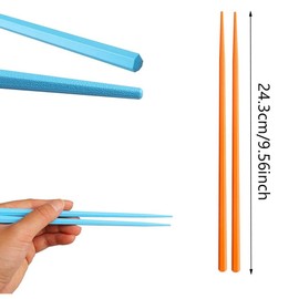 5 Pairs Reusable Chopsticks Fiberglass Set Alloy Non-Slip Colorful Japanese Family Kids Use Dishwasher-Safe for Household and Restaurant