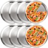 Voittozege 8 Pack Stainless Steel Pizza Pan 12inch Pizza Pans