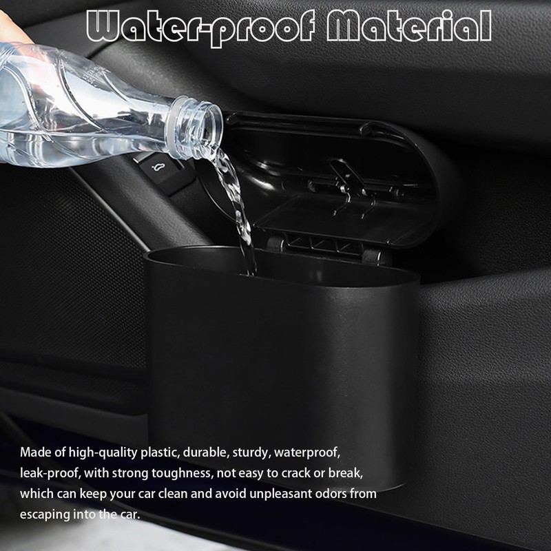 Jotia 2 Pack Car Trash Can with Lid and 60Pcs