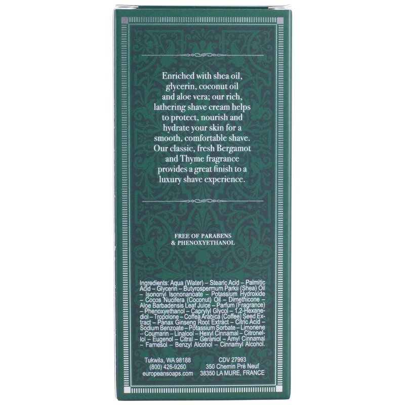 Pre de Provence Bergamot & Thyme Men's Fragrance Collection, Shave