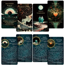 Jrskvaro Seeds of Stardust Oracle Deck, Cosmic Oracle Cards for Intuition, 80 Tarot Cards for Divine Guidance and Higher Self Messages