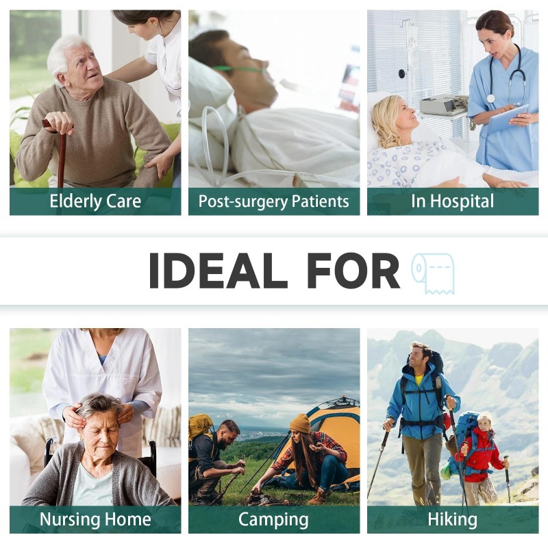 Seaside Brother Commode Liners with Absorbent Pads, 100 PCS Bedside