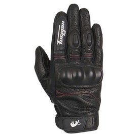 Furygan TD21 Men's Motorcycle Gloves - Palm 100% Leather & Perforated - Summer Gloves - Optimal Ventilation - Metacarpal Protection D3O - Various Sizes, Black