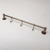 Solid Brass Kitchen Hook Rail | Utensil Hanging Rail |