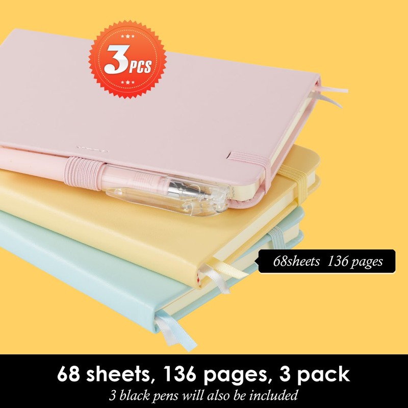 NIRMIRO Small Notebook Journal with Pen, Mini Pocket Mini Leather