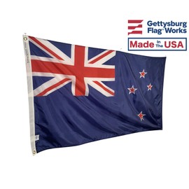 12x18 New Zealand Boat Flag - All Weather Nylon with Header & Grommets - Made in USA