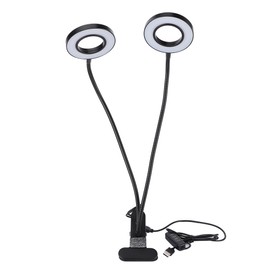 LED Grow Light Double Head Plant Lamp with Clip for Greenhouse Indoor Plants Vegetable