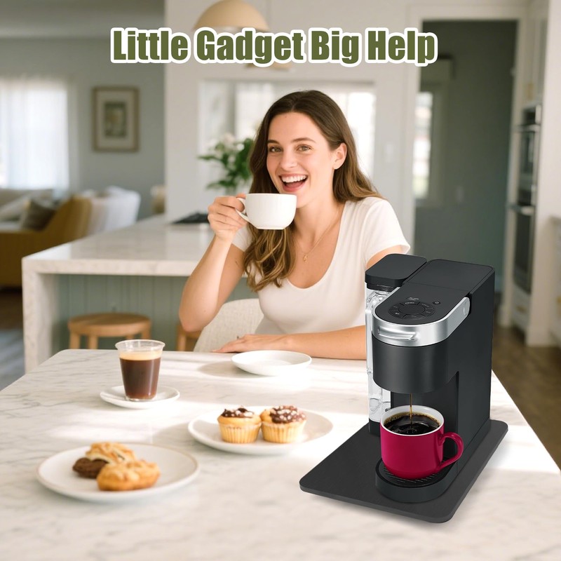Sliding Tray for Coffee Maker, 360° Rolling Tray Appliance Slider