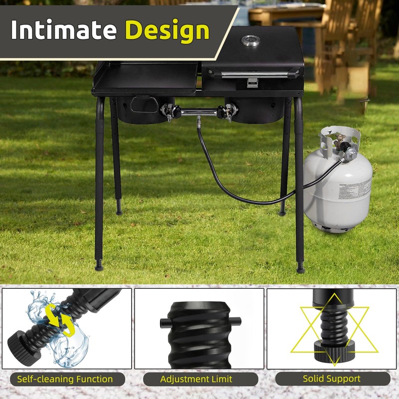 Camp Stove Leg Levelers Adjustable, Accessories for Camp Chef Explorer