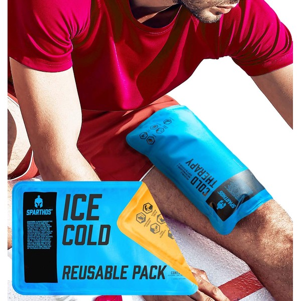 Sparthos Ice Packs for Injuries - Reusable Soft Gel Hot