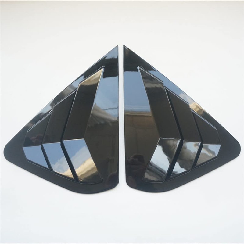NEOLVZT New Racing Rear Quarter Window Louvers Scoops Shades Blinds