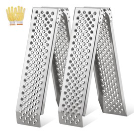 LEMNISCATE Loading Ramps, Portable Aluminum Ramps, 1500lbs Capacity per Pair, Truck Ramp for Lawn Mower, Motorcycles, Trailers, Dirt Bikes, Carts, 63''L x 8.5''W