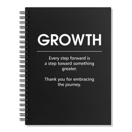 WUUCKOO Growth Blank 80 Sheets 160 Pages Spiral Notebook, Funny Office Gifts for Coworker, Promotion New Job Gifts for Colleague Intern, Thank You Appreciation Gifts for Employee Staff