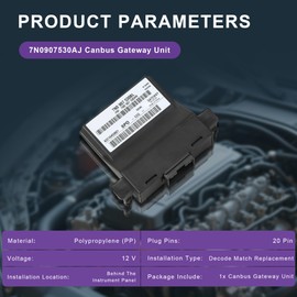 Sprwinautummer Can Bus Canbus Gateway Unit Replacement for 2007-2016 VW EOS Golf Jetta Passat Tiguan UK