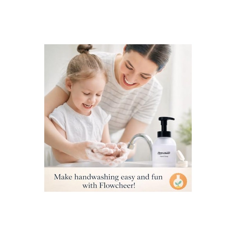 Flowcheer Foaming Hand Soap Refill Tablets, 12 Pack (Makes 12