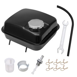 HAUERTZX Gas Fuel Tank Compatible for Coleman CT200U CT200U-A CT200U Trail, Coleman BT200X, Coleman Powersports 196cc/200cc/212cc, Trailmaster MB200 ,Baja Warrior 196cc, Hammerhead 80T (Upgrade Black)