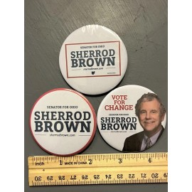 Sherrod Brown For Senate Ohio 2024 Political Pinback Buttons SET 2.25”