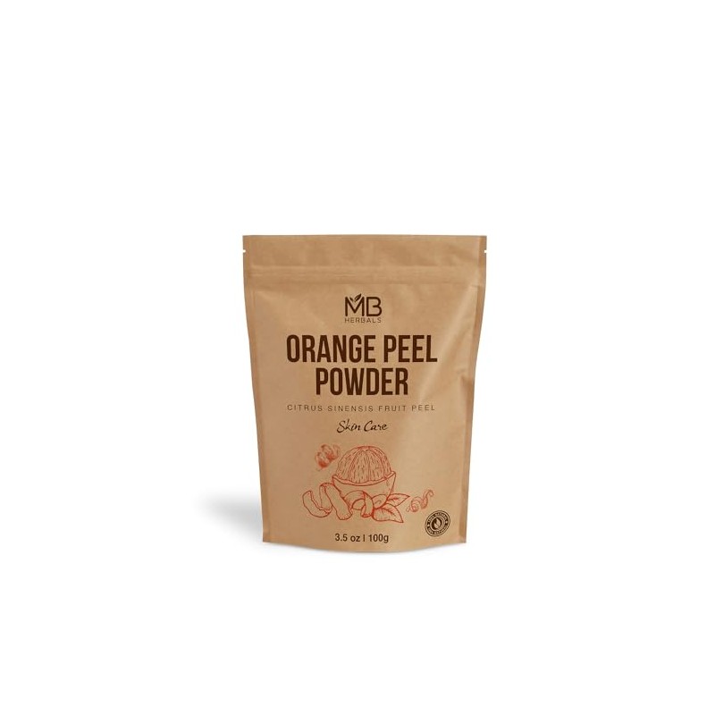 MB Herbals Pure Orange Peel Powder 100 Grams | 100%