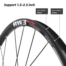 Mountain Bike Wheelset 26/27.5/29 inch, Disc Brake Aluminum Alloy 32H Wheels,8-11speed Casstte Hubs Black (27.5 inch)