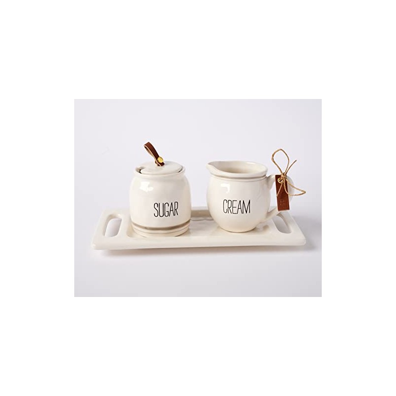 Mud Pie Bistro Cream and Sugar 5 Piece Set