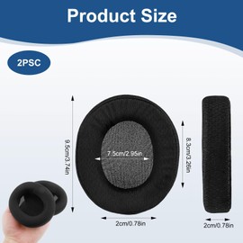 Replacement Ear Pads for SteelSeries Arctis 1 3 5 Arctis 7 7+ 7P 7P+ 7X 7X+ 9 9X Pro Prime Headphones Cooling Gel Pad with Noise Isolation Foam