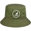 Kangol Women's Cotton Bucket Beret Hat, olive green
