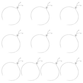 UNICRAFTALE 10pcs 23cm Adjustable Slider Bracelets - 304 Stainless Steel Extender Chains with Ball Ends for DIY Jewelry Craft Supplies