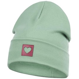 Smarilla Beanie Hat Girls Women Children Transition Hat Ribbed, mint green
