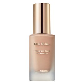 The Saem Eco Soul Vegan Silk Glam Foundation 30ml, 1 unit, 23 Natural Beige / 더샘 에코 소울 비건 실크 글램 파운데이션 30ml, 1개, 23 내추럴 베이지