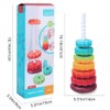 Rotating Stacking Toy for Kids Rainbow Rotating Wheel Toy Fun