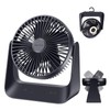 HONEYYEAR 5000mAh Small Desk Fan 6-Inch, Portable Desktop Fan with