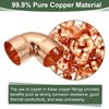 YOKIVE 2 Pcs Elbow Copper Fitting, 90 Degree Copper Pipe