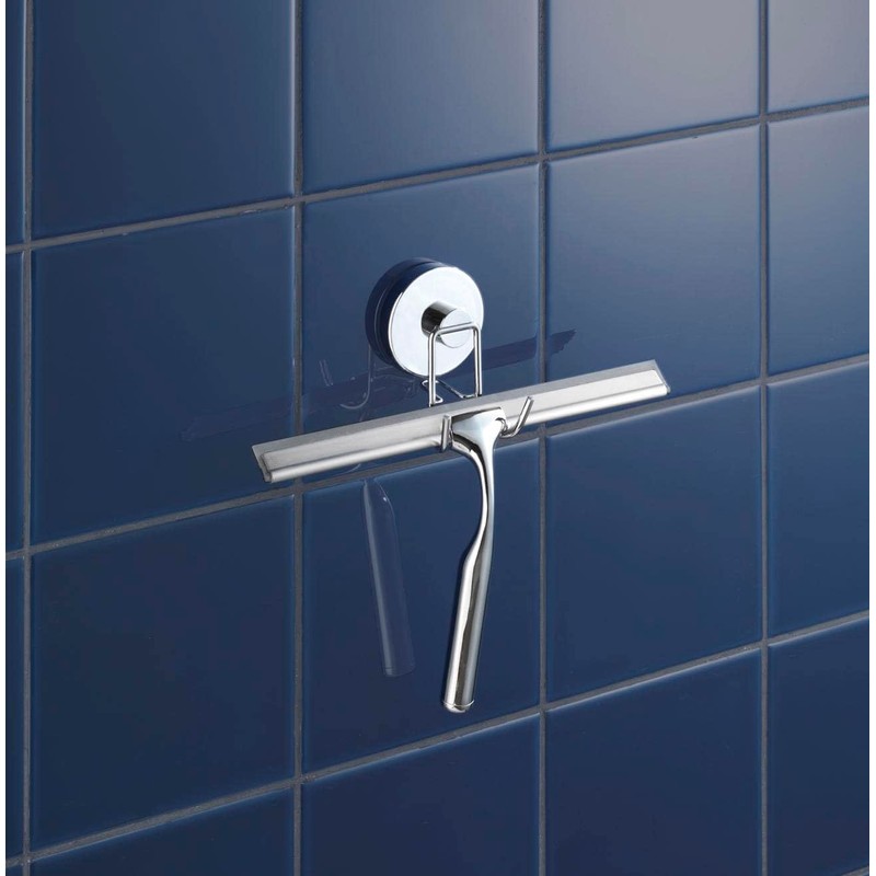 Vacuum Loc Shower Wiper with Holder