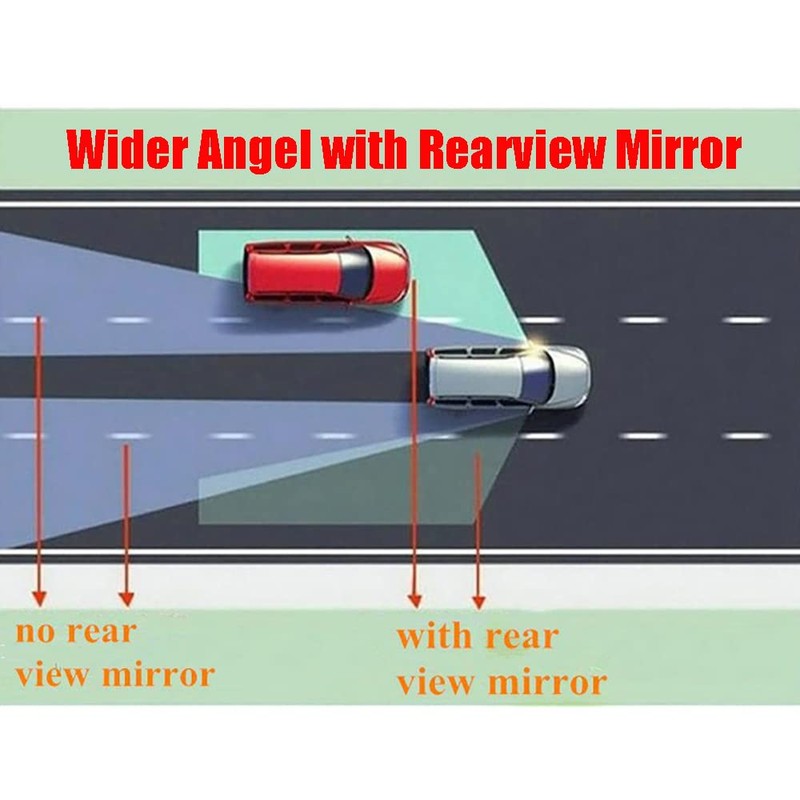 Riloer Blind Spot Mirrors, Adjustable Car Auxiliary Universal Wide Angle