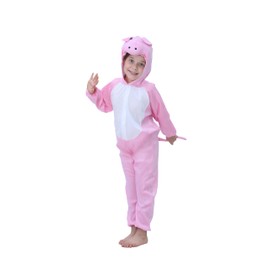 Matissa Kids Animal Costume for Boys Girls Unisex Fancy Dress Party Outfit Cosplay (XL (For kids 47" - 55" tall) Pig)