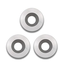 FomaSP 5/8 Inch(16mm) Diameter Round Carbide Replacement Insert Cutter With 30 degree Cutting Angle, Carbide Cutter Insert for Woodworking Woodturning Tool, Pack of 3 pcs