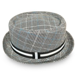 Thorness Grey Rude boy ska Pork Pie hat, Size 61cm, X Large, Unisex Pork Pie hat
