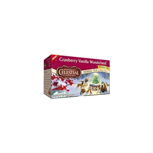 Celestial Seasonings Cranberry Vanilla Wonderland Holiday Tea 20 ct 2 Boxes (2 boxes)