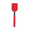 RSVP International Kitchen Tool Collection Flexible Nylon Spatula, Stainless Steel