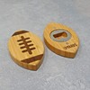 40YARDS American Football Bottle Opener Made of Bamboo & Steel