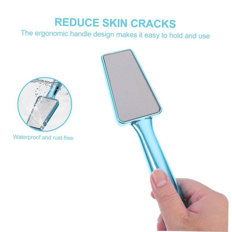 Mikinona 1pc Double Sided Foot Scrubber Ergonomic Callus Remover Tool