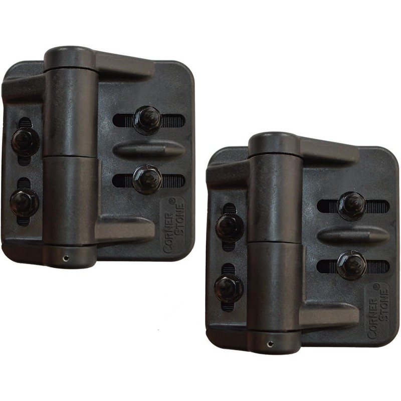 NMI Fence - Cornerstone Black Nylon Polymer Self-Closing Adjustable Hinges