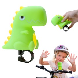 LETTERASHQP Dinosaur Bicycle Bell, Horn, Children's Bicycle, Children's Bicycle Horn, Dinosaur Bicycle Squeeze Horn, Bicycle Bell for Boys and Girls