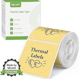 PM220 Label Printer Lable Tape, Maker Tape for Graffiti and Business:_50X50 Yellow