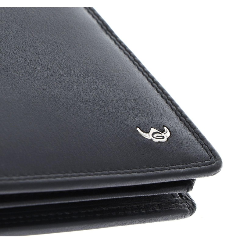 Golden Head Polo RFID Protect Billfold Coin Wallet with Zipped
