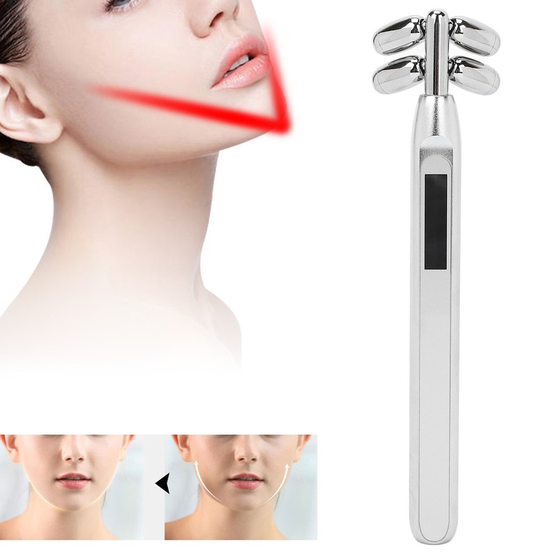 Microcurrent Face Roller Face Tightening Lifting 4 Rollers Face Slimming